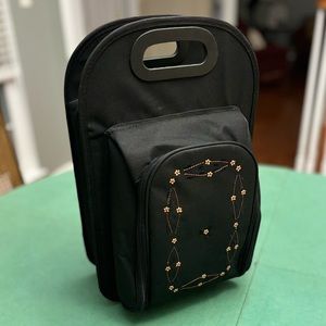 Temp-Tations Insulated Wine/ Spirits Carrier/ Tote Cooler Bag W/Accesories